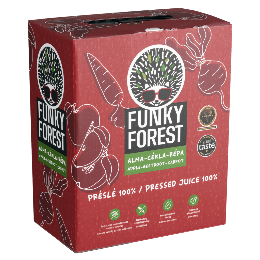Pressed juice: beetroot-carrot-apple 3 l Bag-in-box, 5 l Bag-in-Box